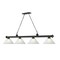 Z-Lite Cordon 4 Light Billiard, Matte Black & White Linen 2306-4MB-AWL14 - alternate 2